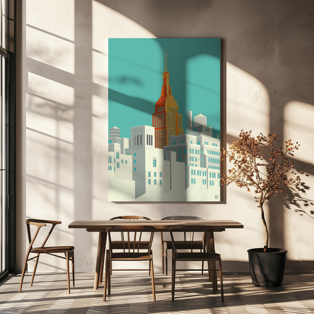 Widok na Nowy Jork z Highline | Wydruki na łótnie