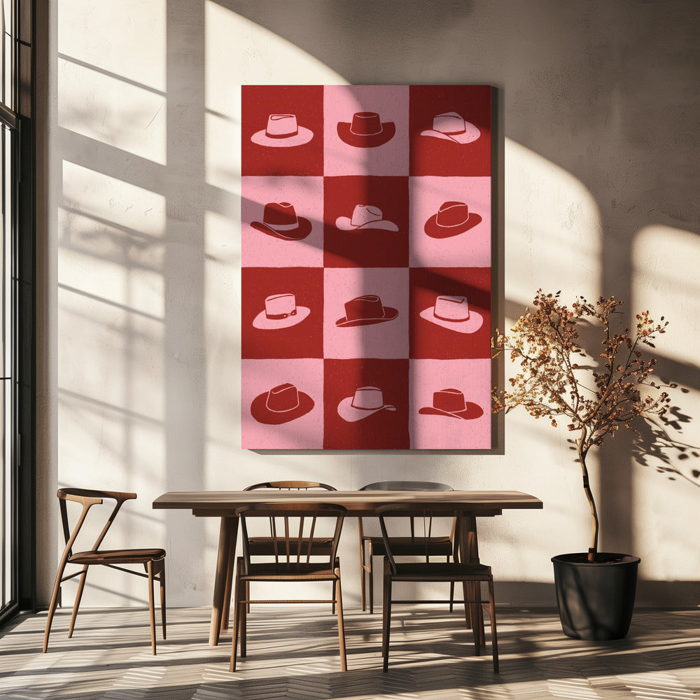 Cowgirl Checkerboard | Canvas