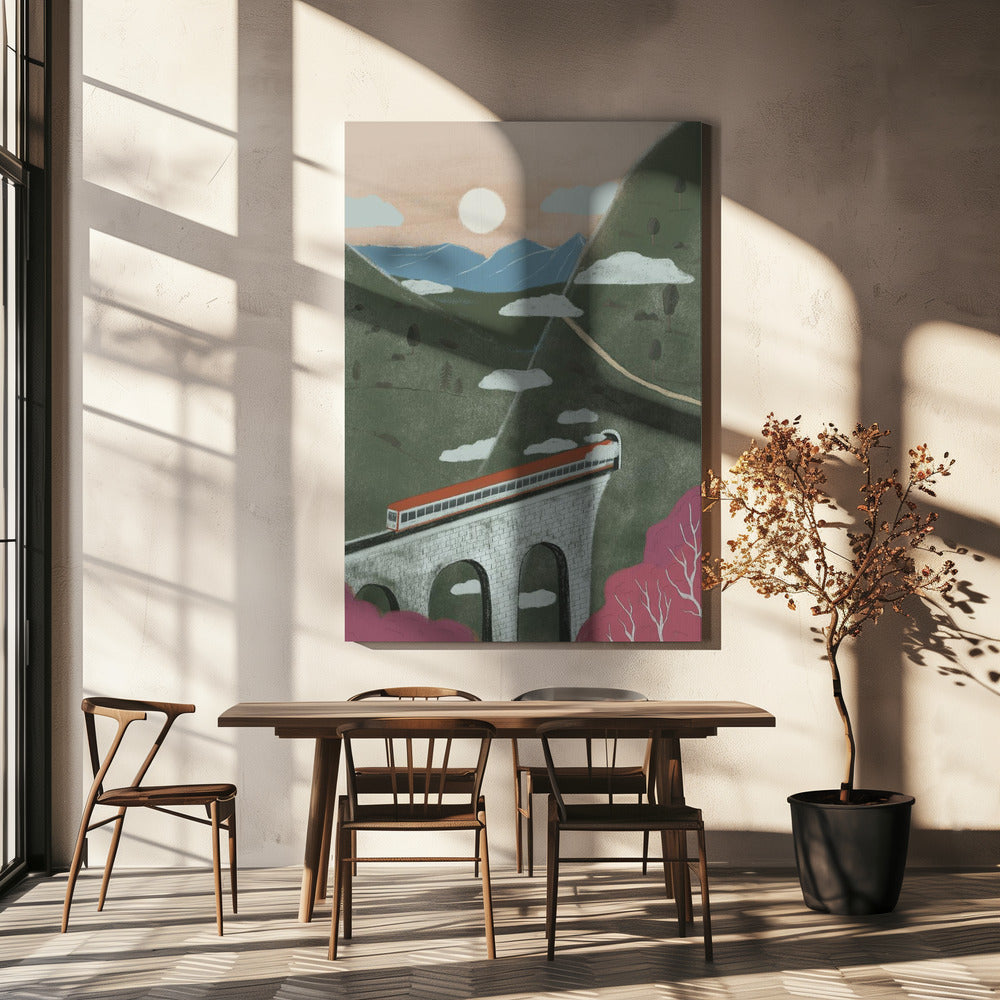 Pociąg | Wydruki na łótnie