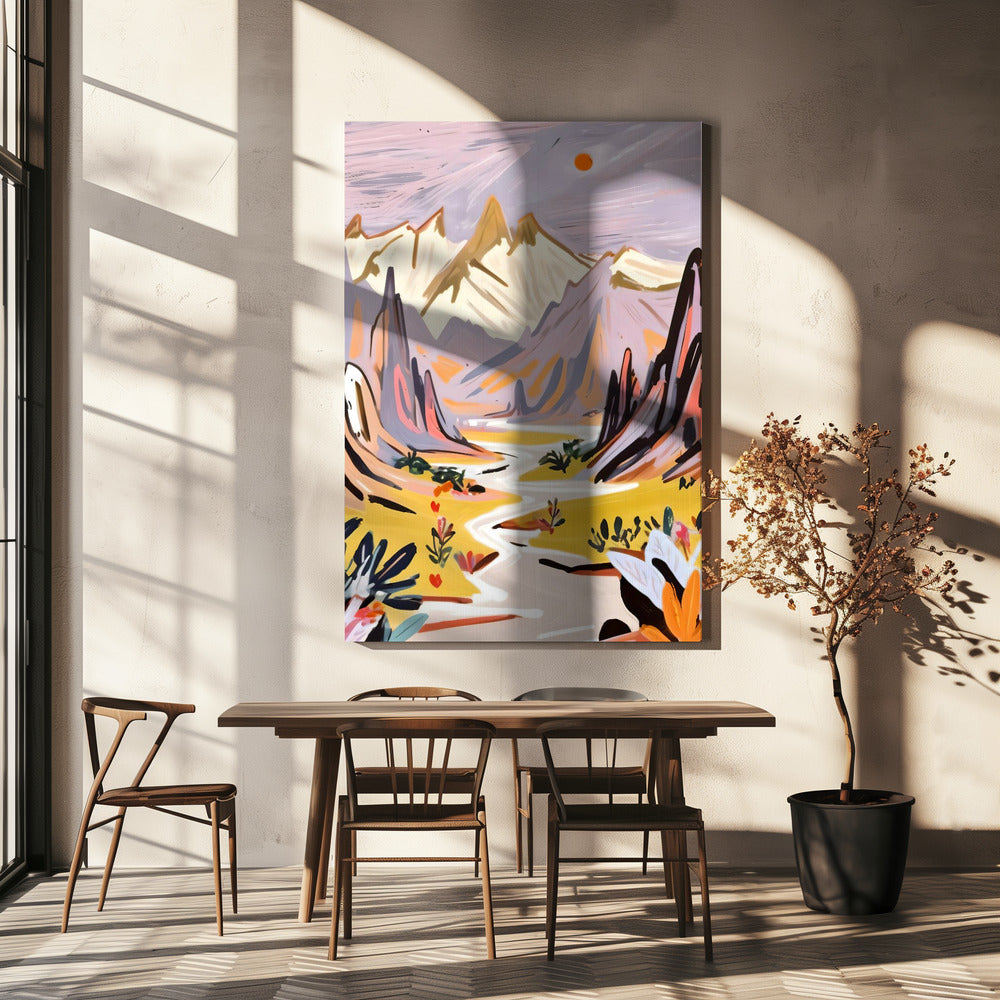 Lavender Mountains | Canvas