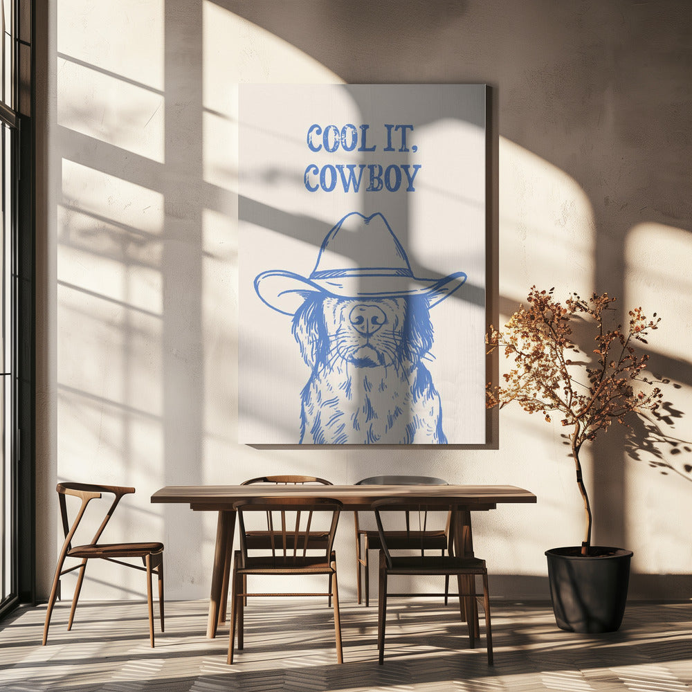 Cool it Cowboy Blue | Canvas