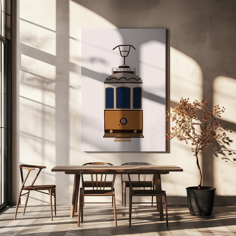 Tramwaj w Lizbonie | Wydruki na łótnie