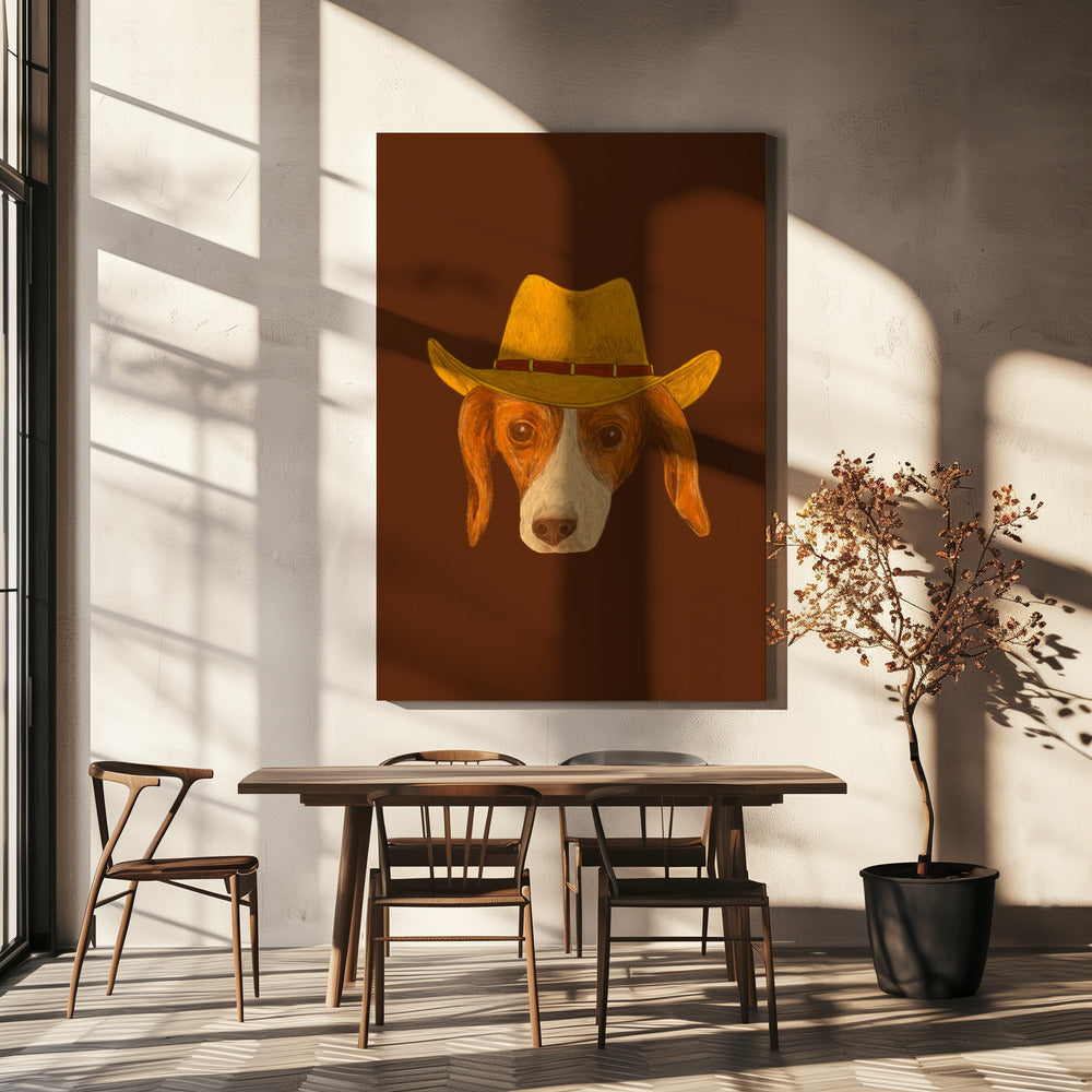 Nala, der süßeste Cowgirl-Welpe | Leinwand-Bilder