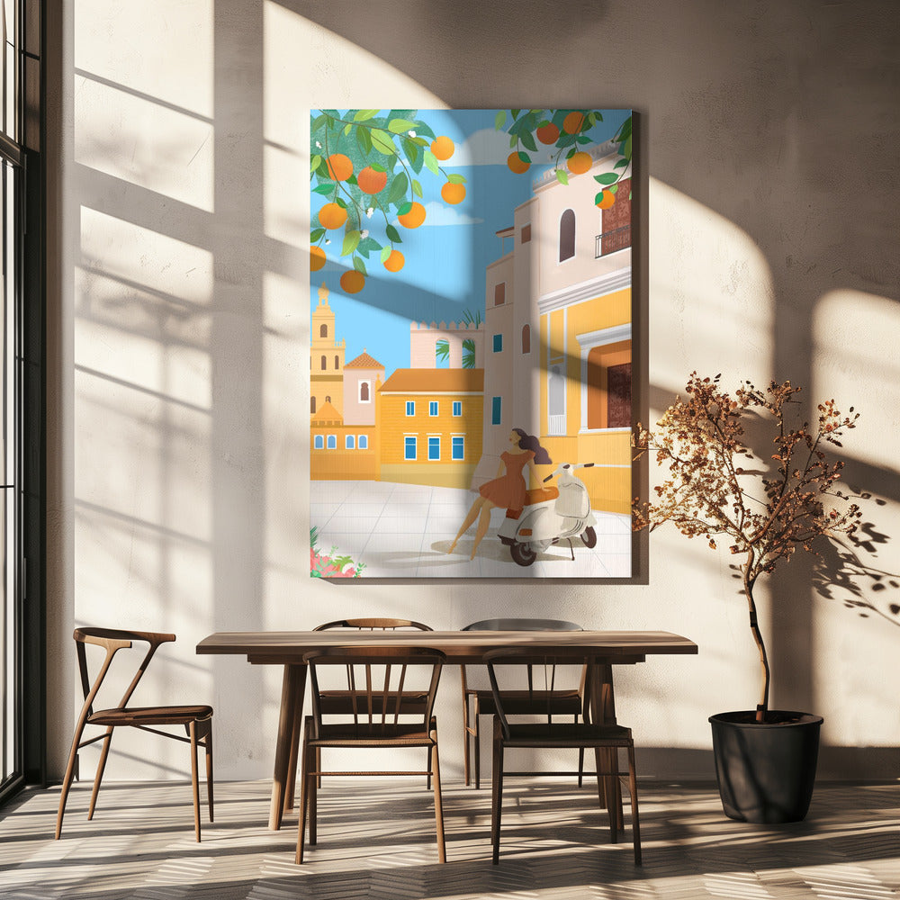 Sevillan appelsiinit, Espanja | Canvastaulut