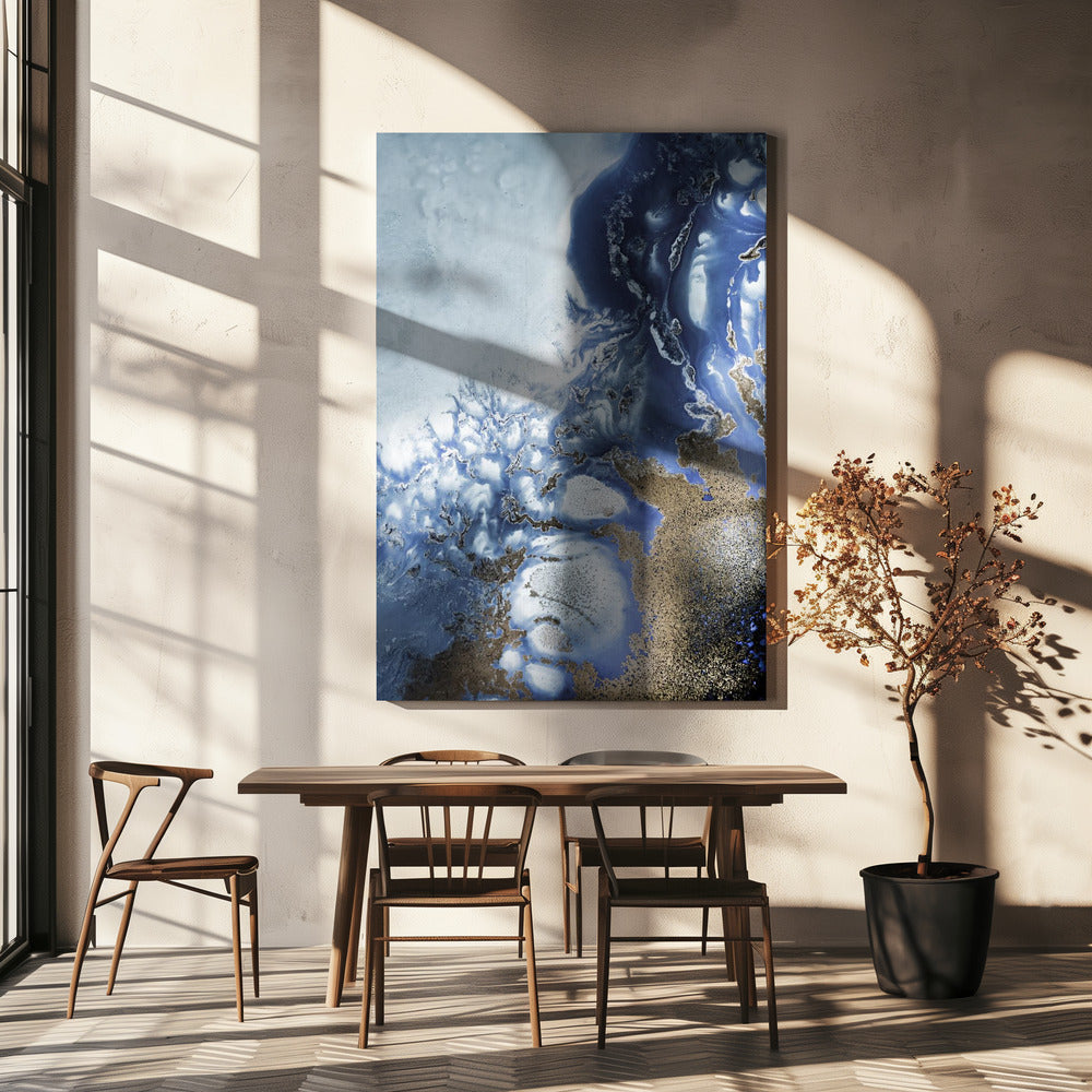 Zen Art 'Ocean Wave Waltz  2' - Watercolor waves | Canvas