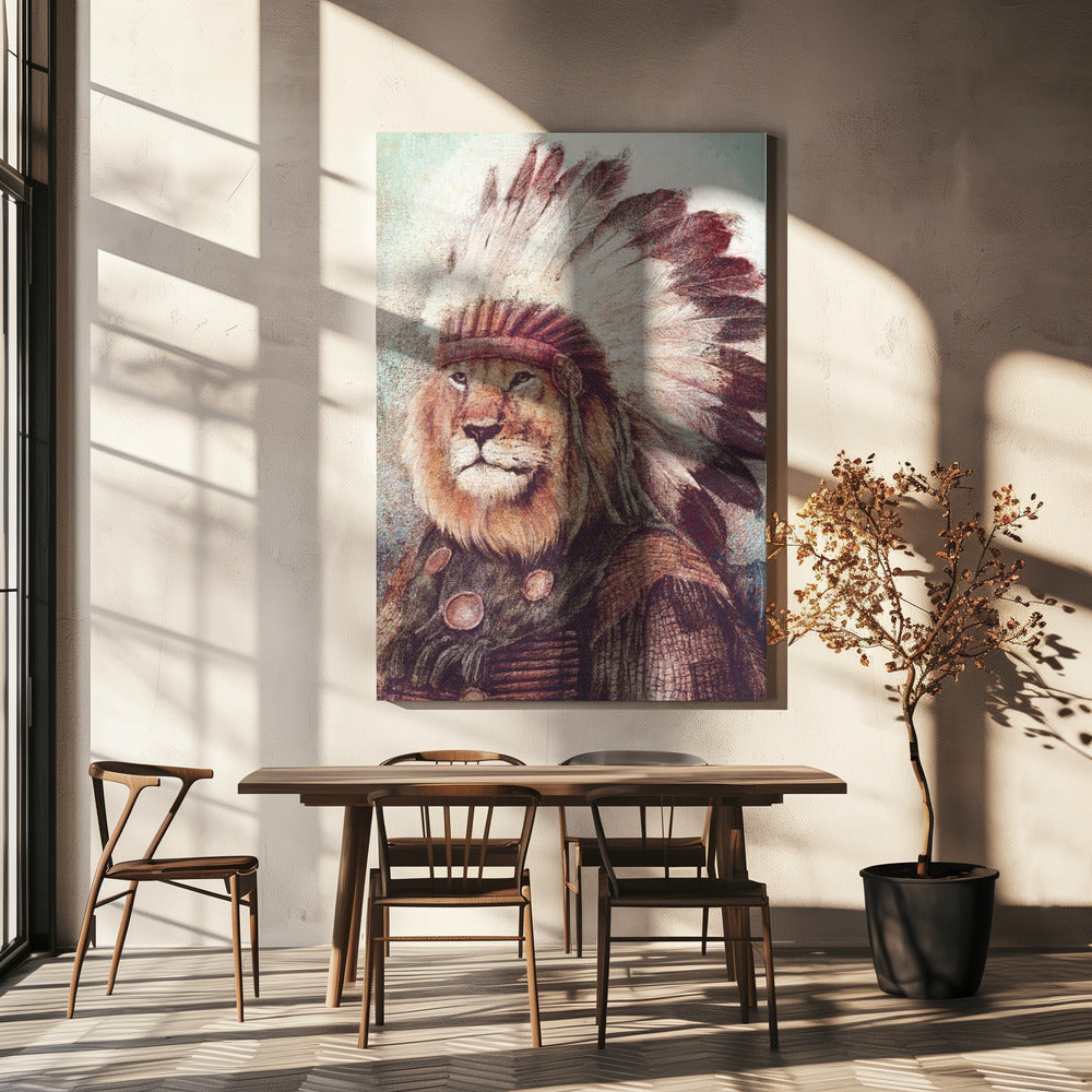 Majestätischer Löwe | Leinwand
