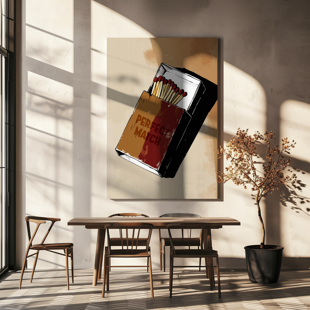 Zünde ein Streichholz an | Leinwand