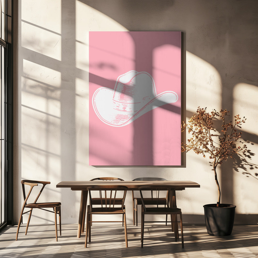 Pink Cowboy Hat | Canvas