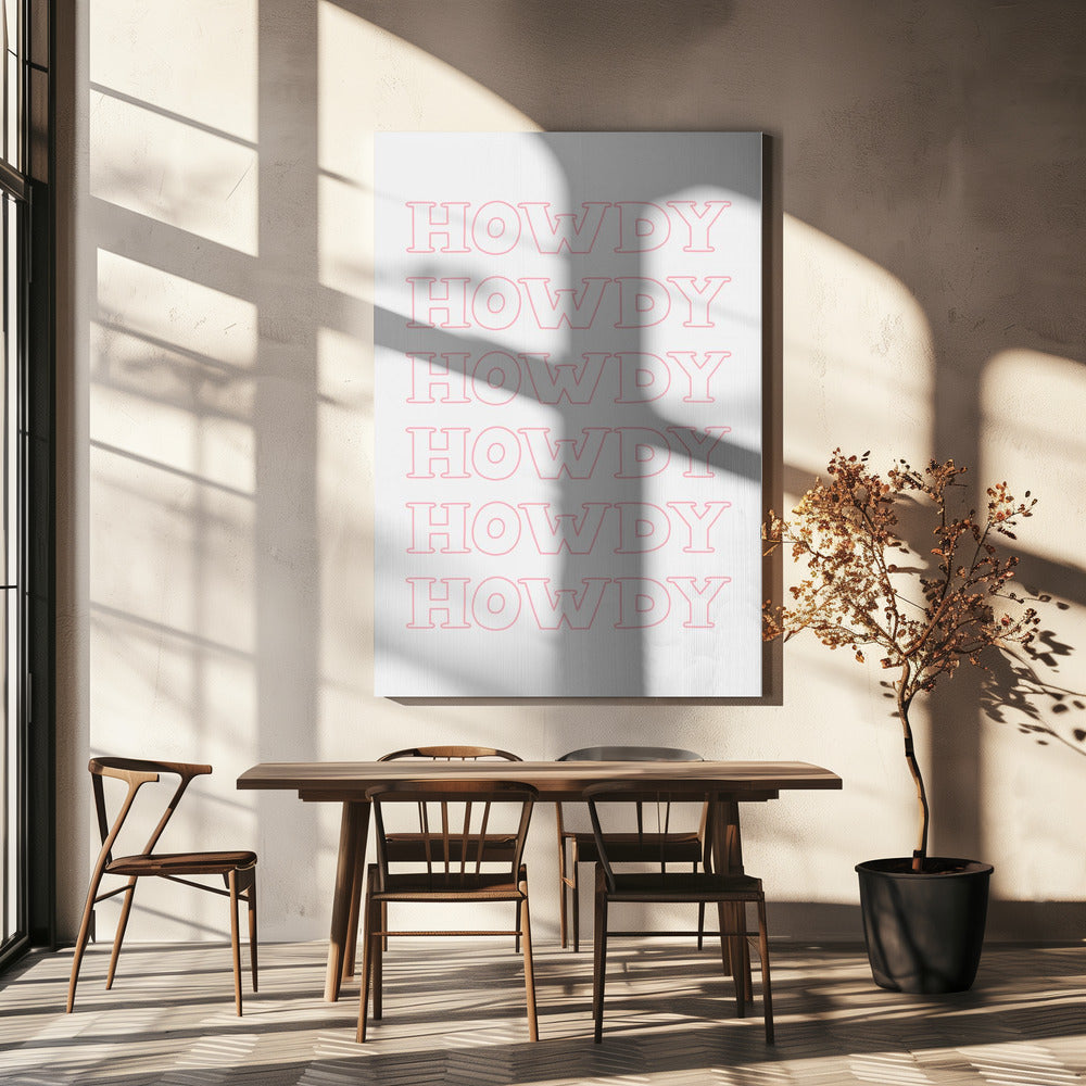 Pink Howdy | Canvas