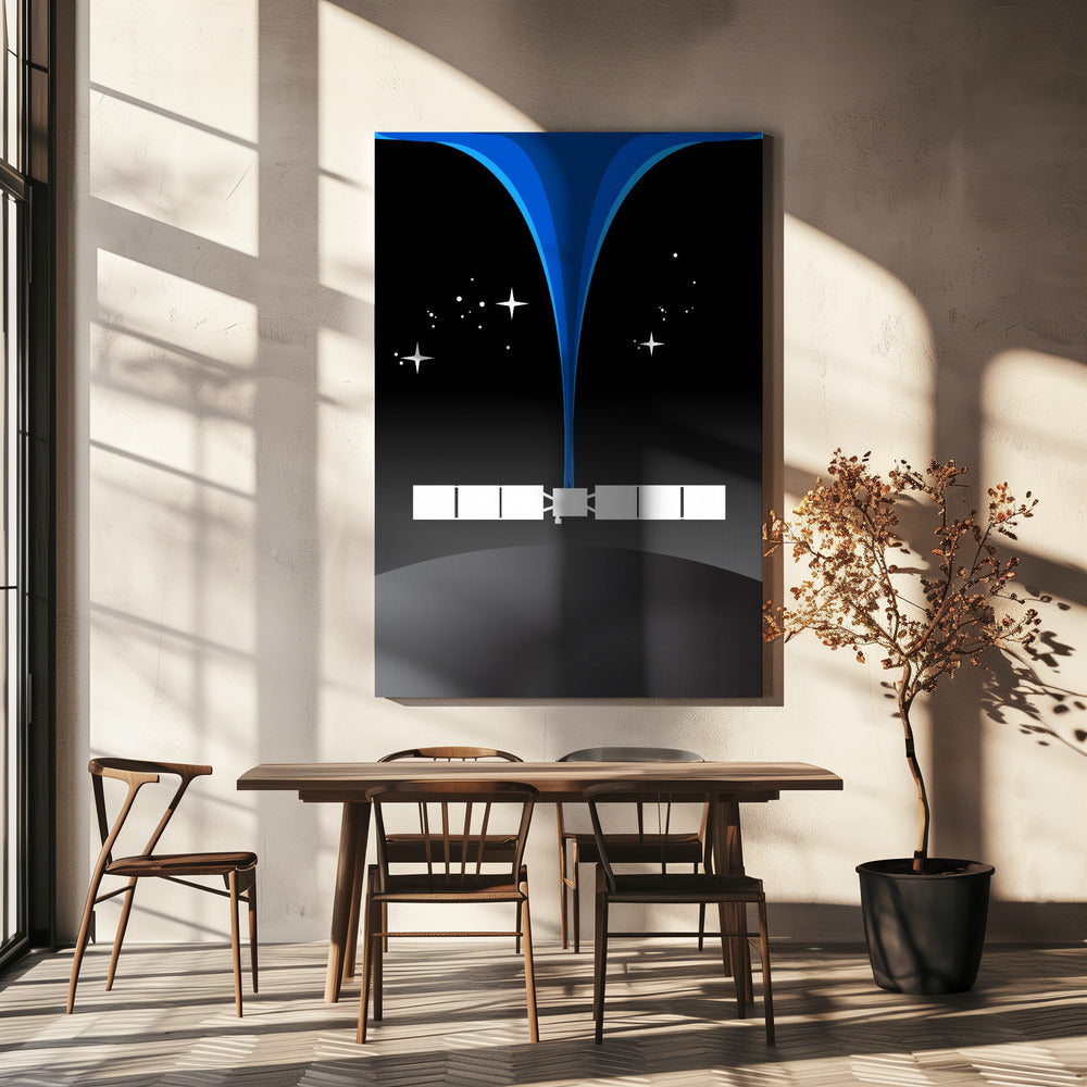Retro-Weltraumkunst | Leinwand