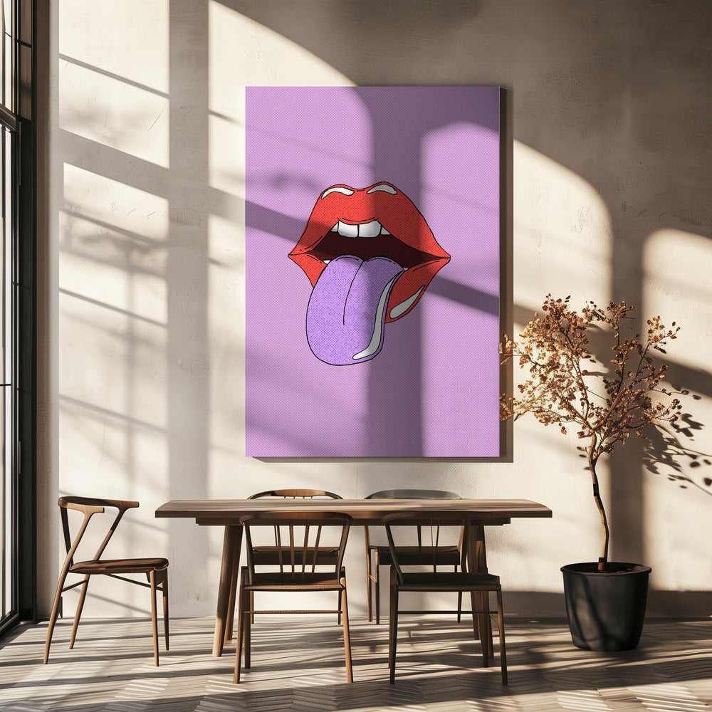 Entfesselte Pop-Lippen | Leinwand