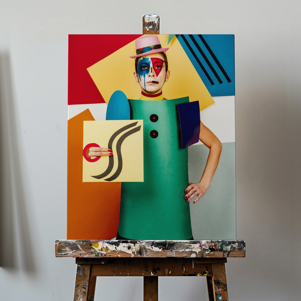 Suprematystyczny portret Leny Naymkiny | Wydruki na łótnie