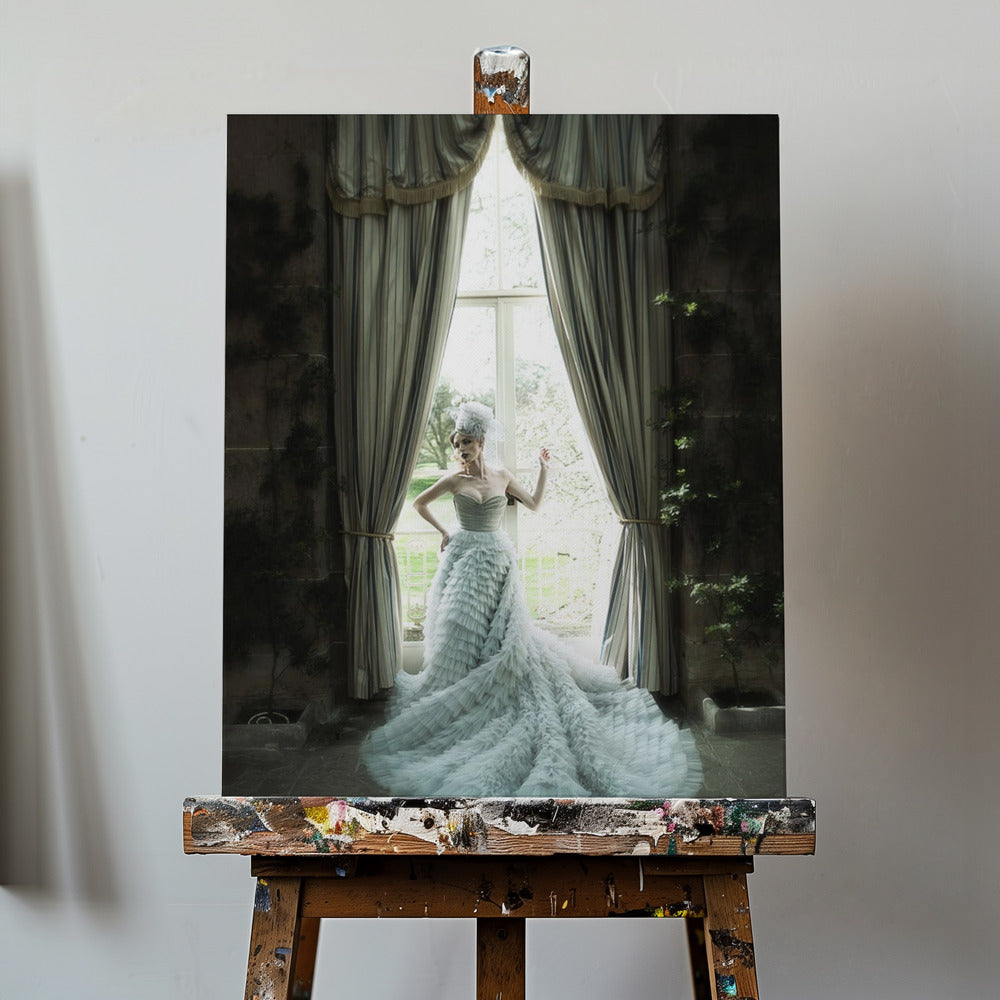 Harmaa mekko | Canvastaulut