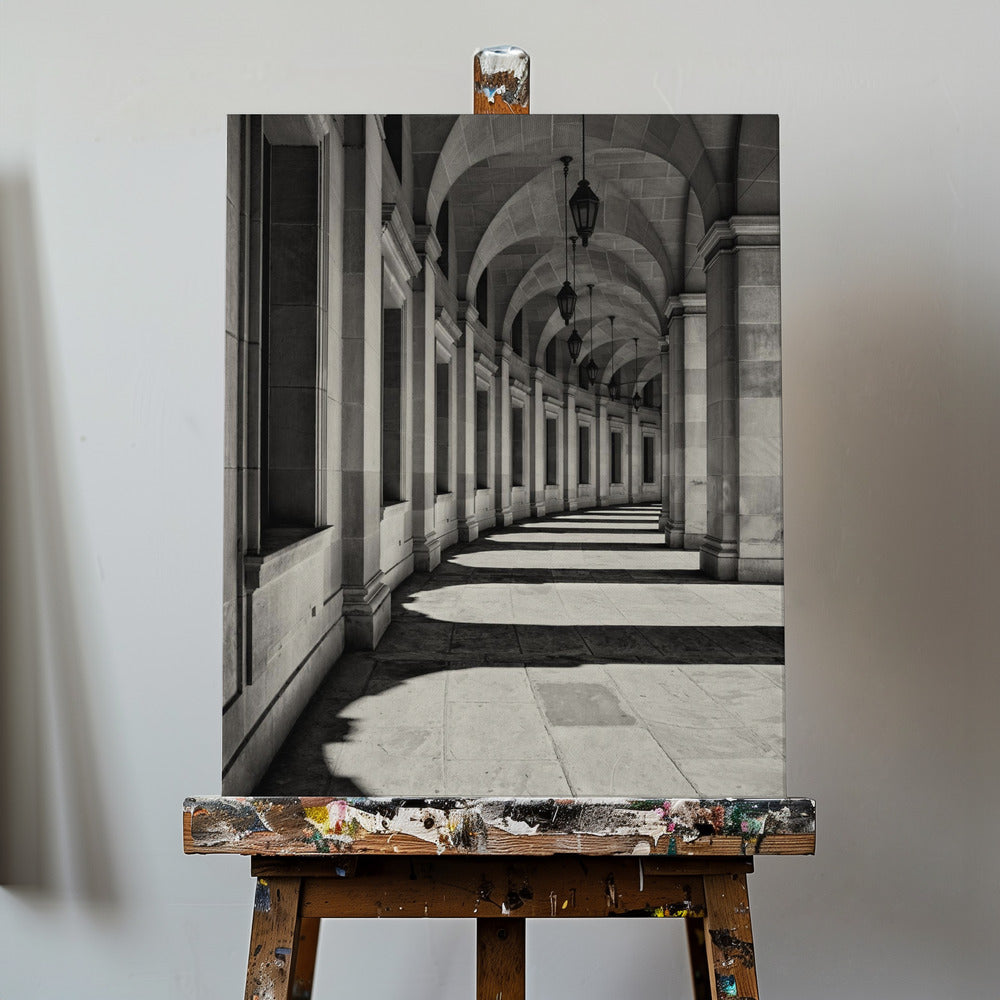 Korytarz zakrzywiony | Wydruki na łótnie