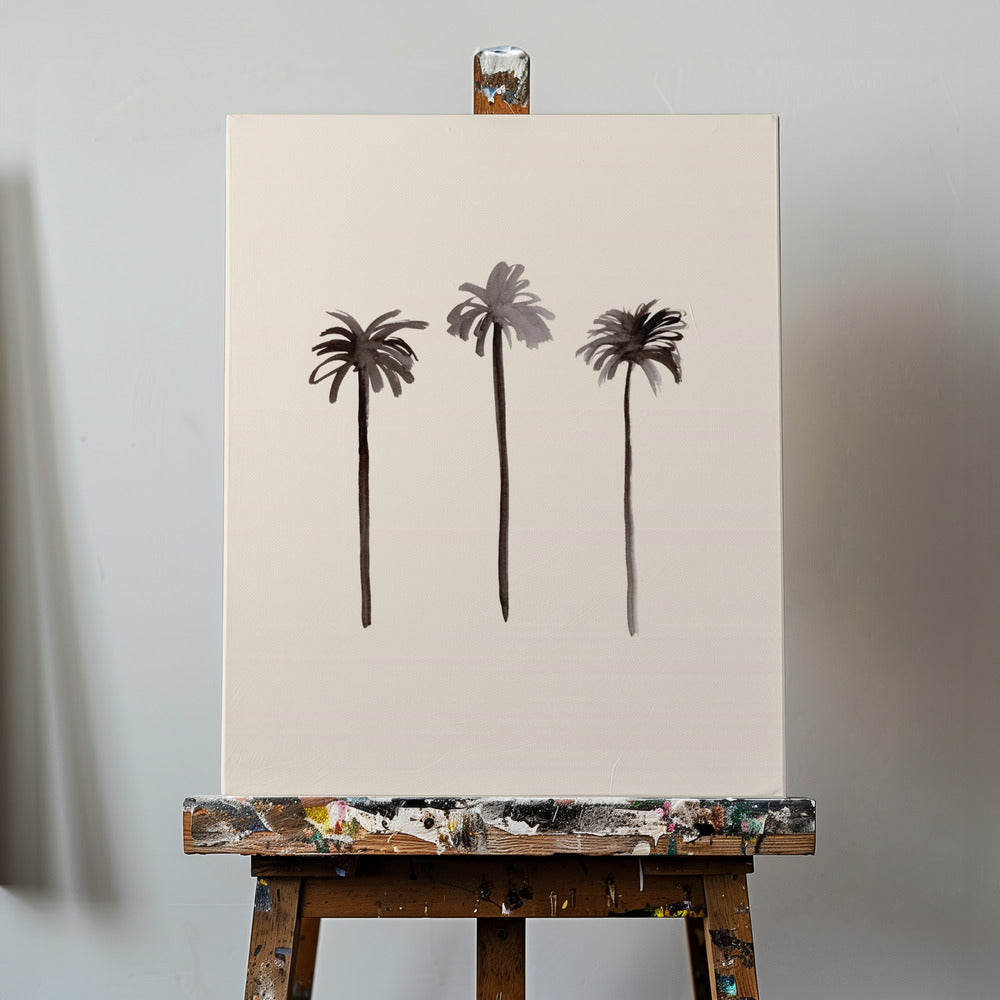 Palmen Tinte | Leinwand-Bilder