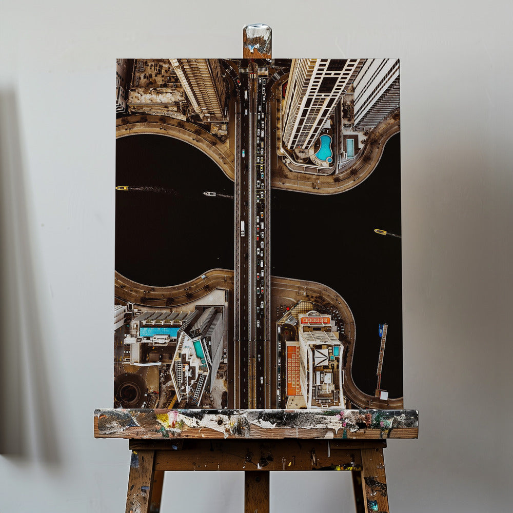 vision d'en haut | Tableaux sur Toile