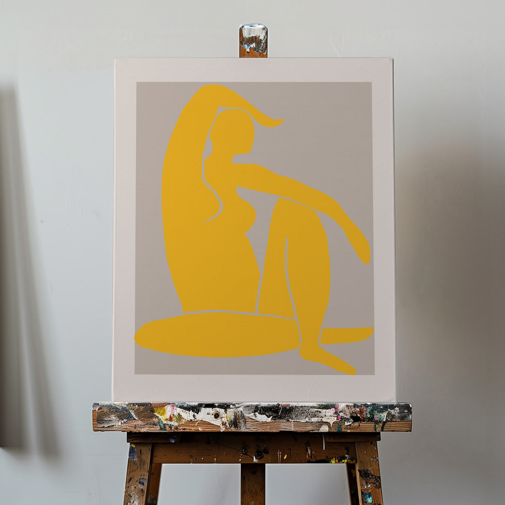 Keltainen hahmo | Canvastaulut
