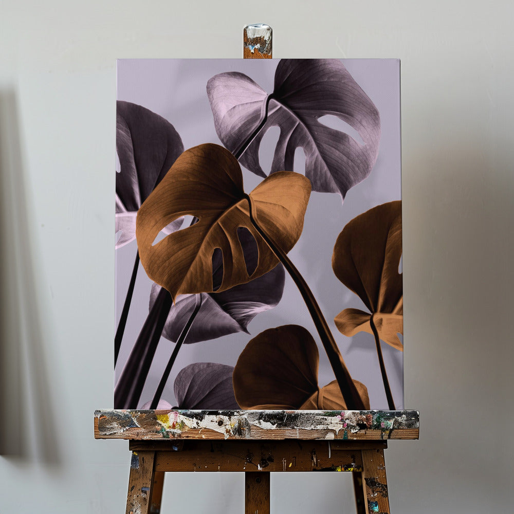 Monstera Purple 01 | Canvas