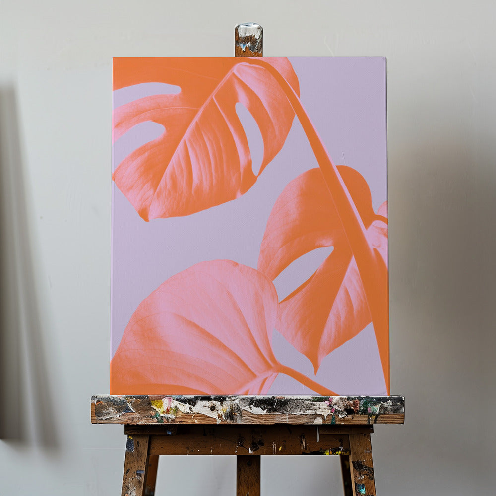 Monstera Purple 03 | Canvas