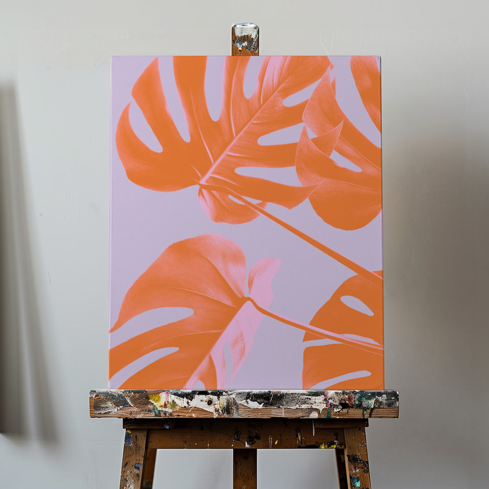 Monstera Purple 04 | Canvas
