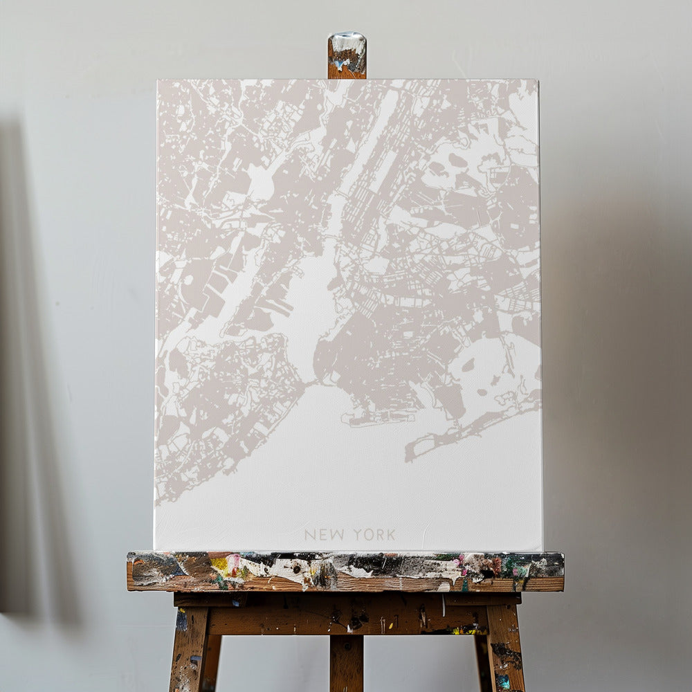 Mapa Nowego Jorku | Wydruki na łótnie