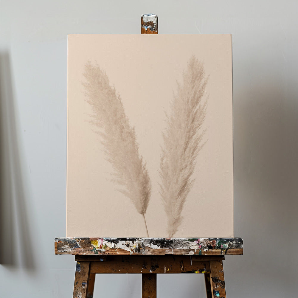Pampas Grass Beige 01 | Canvas