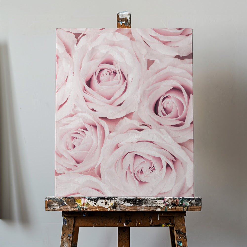 Vaaleanpunaiset ruusut nro 02 | Canvastaulut