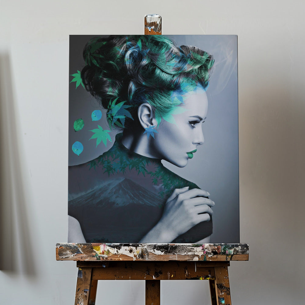 Vihreä ja lehtinen | Canvastaulut