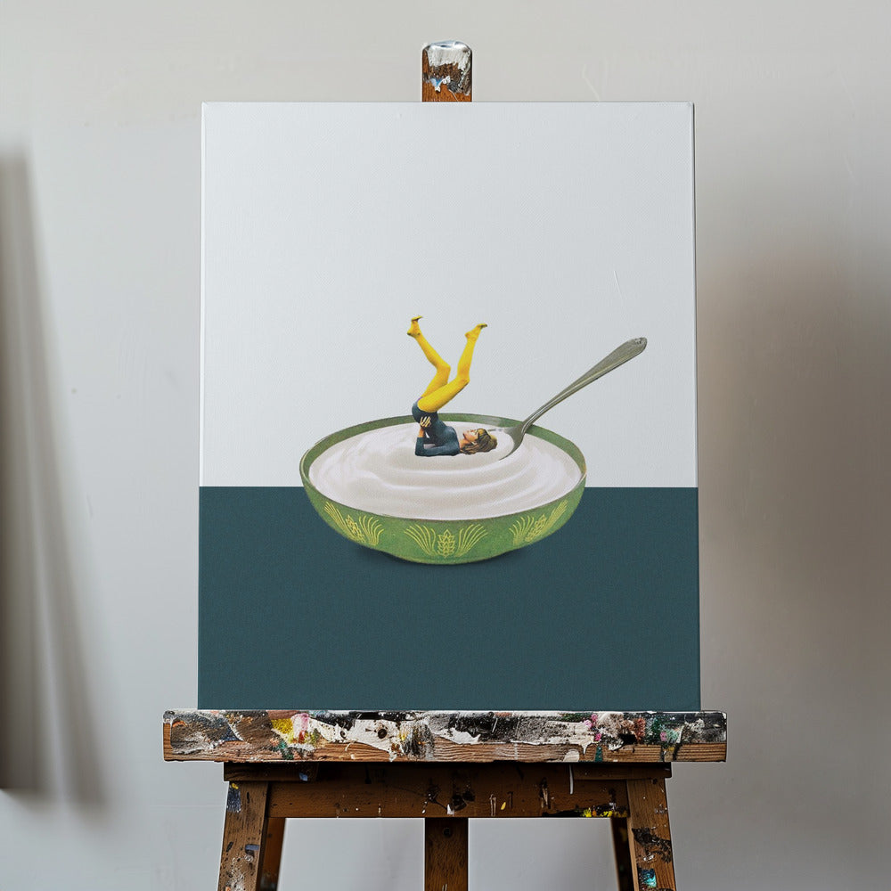 Yoga en mi yogur | Impresiones en Lienzo