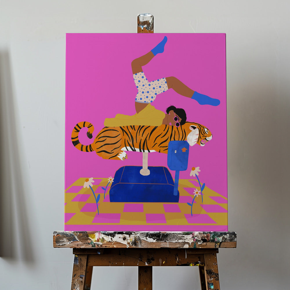 Lass einen Tiger in dein Herz | Leinwand-Bilder