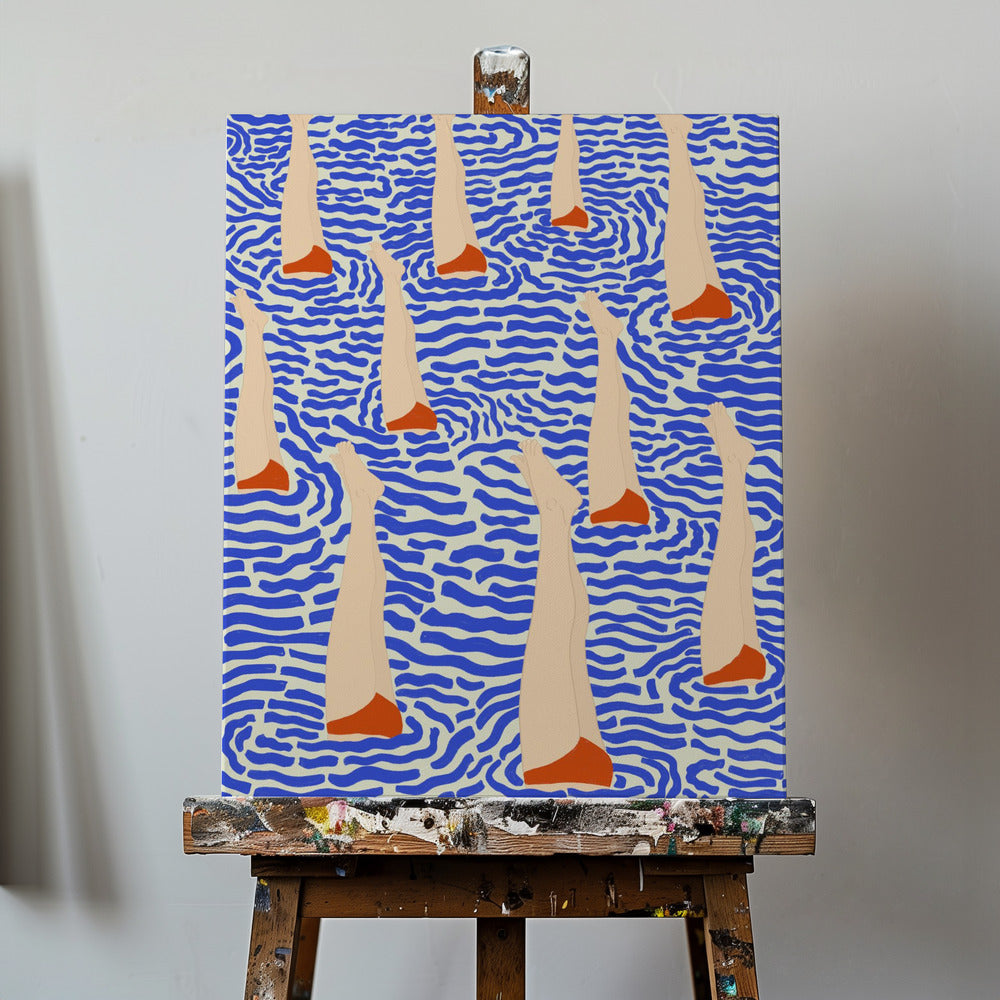 Badende | Leinwand-Bilder