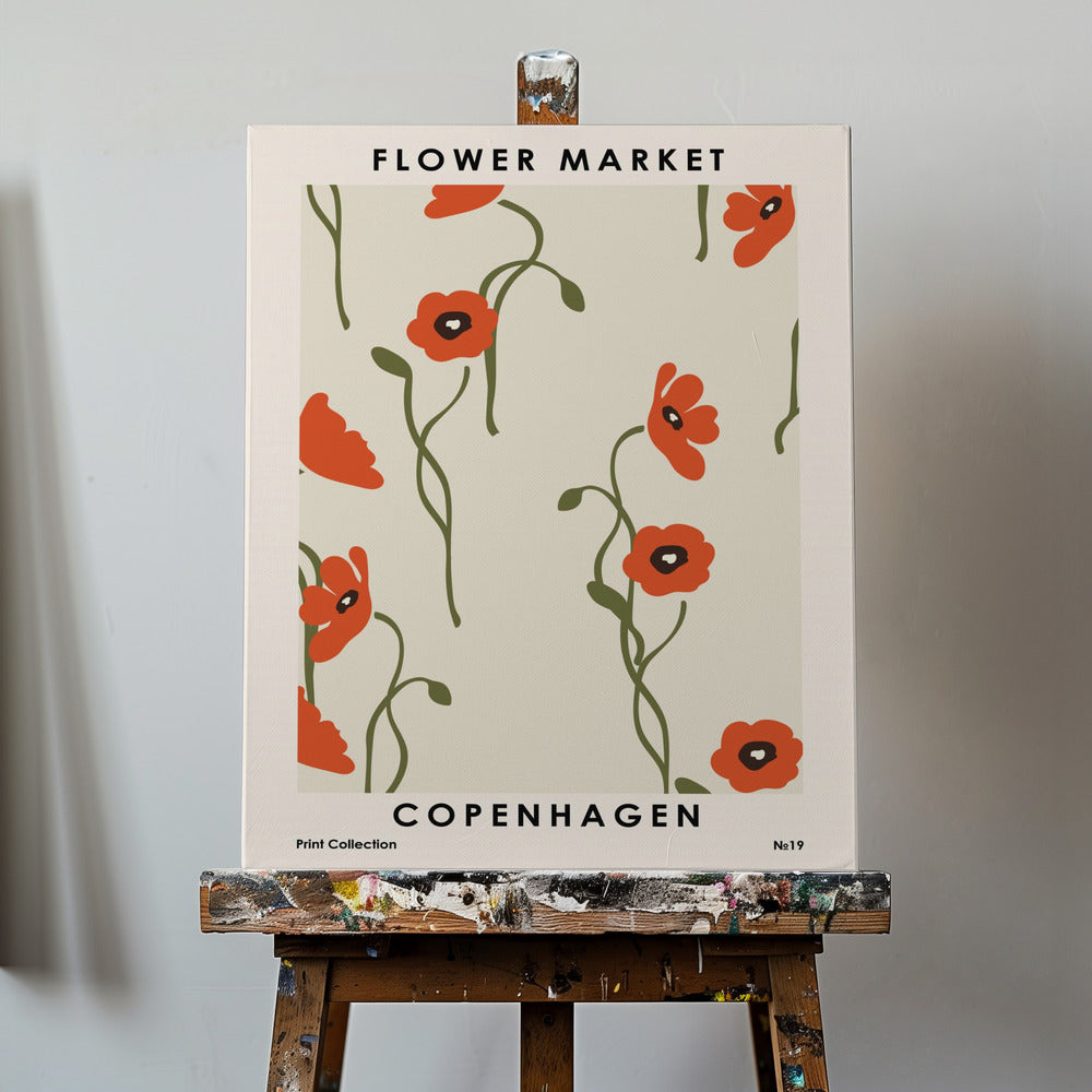 Blumenmarkt Kopenhagen | Leinwand-Bilder
