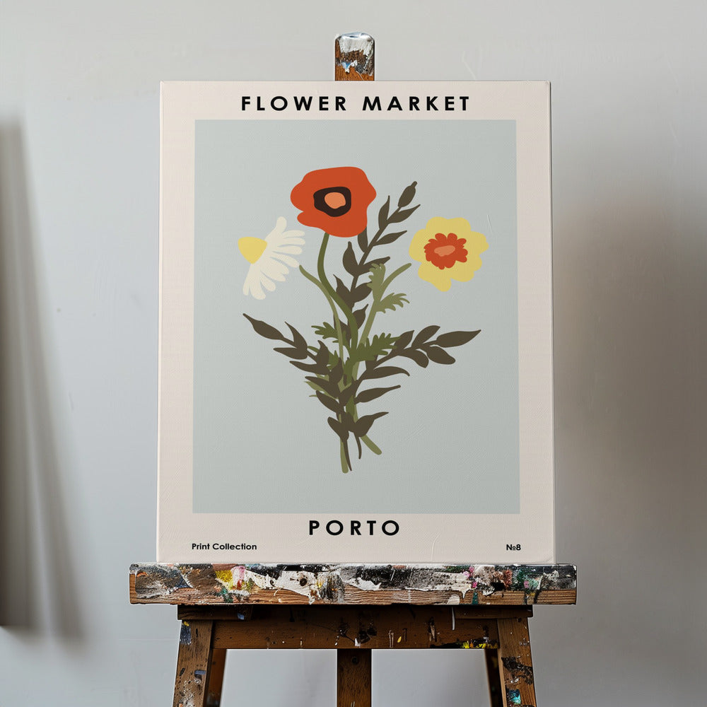 Kukkamarkkinat Portossa | Canvastaulut