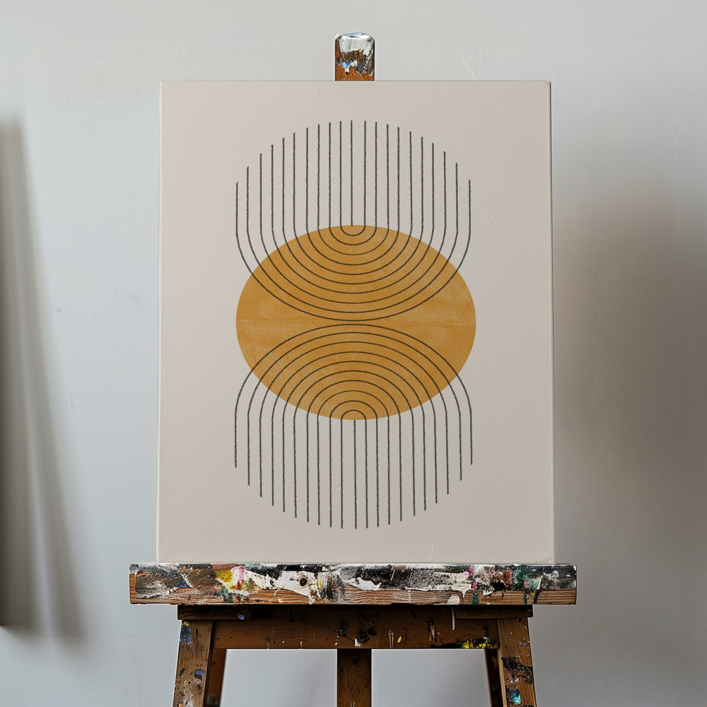 Punto Perfetto Giallo | Stampe su Tela