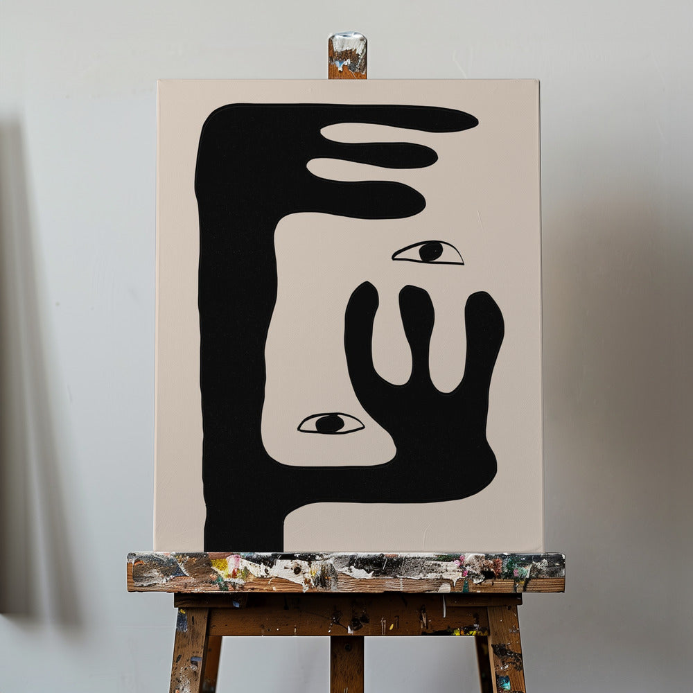 Abstrakt ansikte nr 2. | Canvas
