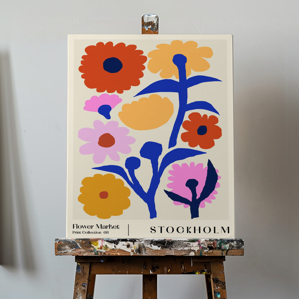Blumenmarkt. Stockholm | Leinwand-Bilder