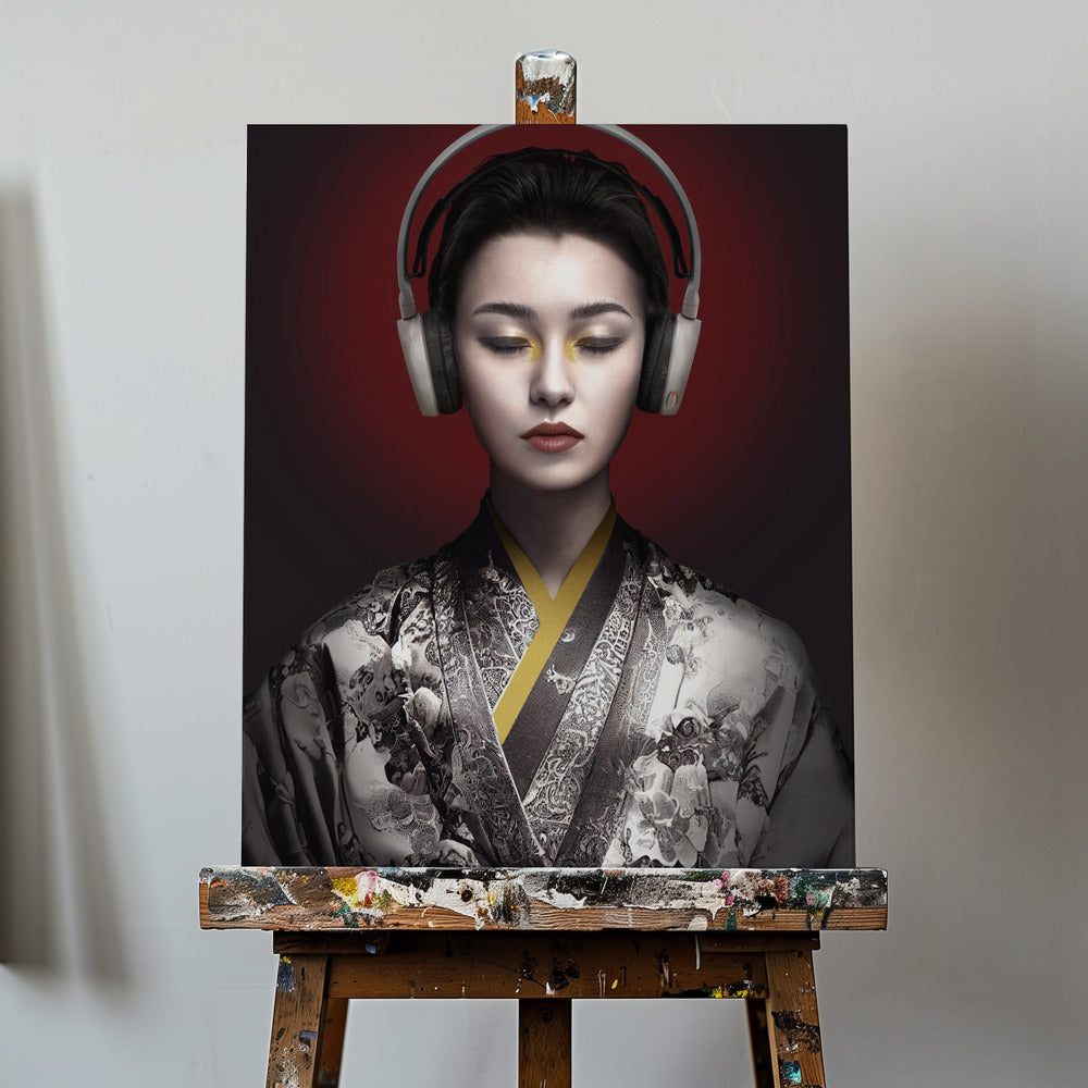 Sinfonía de geishas | Impresiones en Lienzo