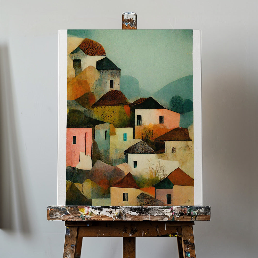 Italialainen kylä | Canvastaulut
