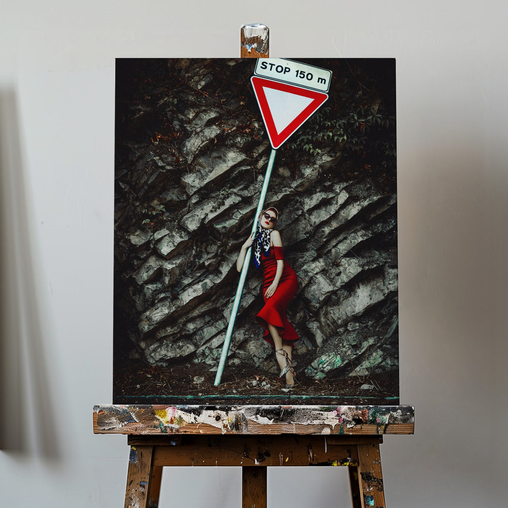 Red Elegance Halt | Leinwand-Bilder