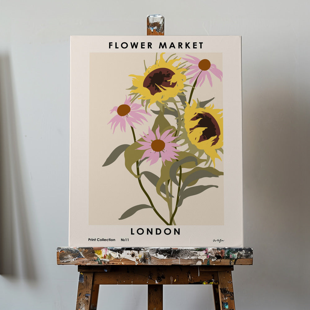 Kukkamarkkinat. Lontoo | Canvastaulut