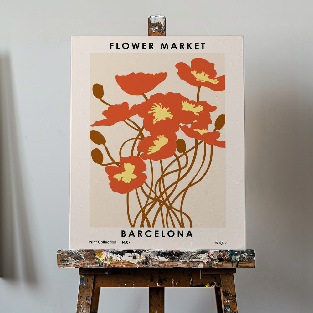 Blumenmarkt. Barcelona | Leinwand-Bilder