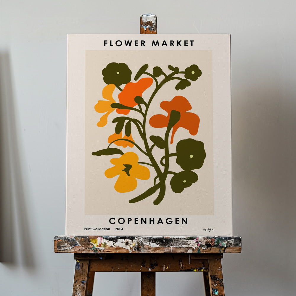 Blumenmarkt. Kopenhagen | Leinwand-Bilder