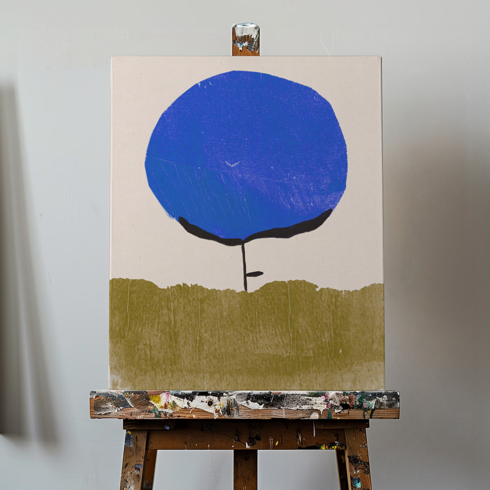 Blaue Blume | Leinwand-Bilder