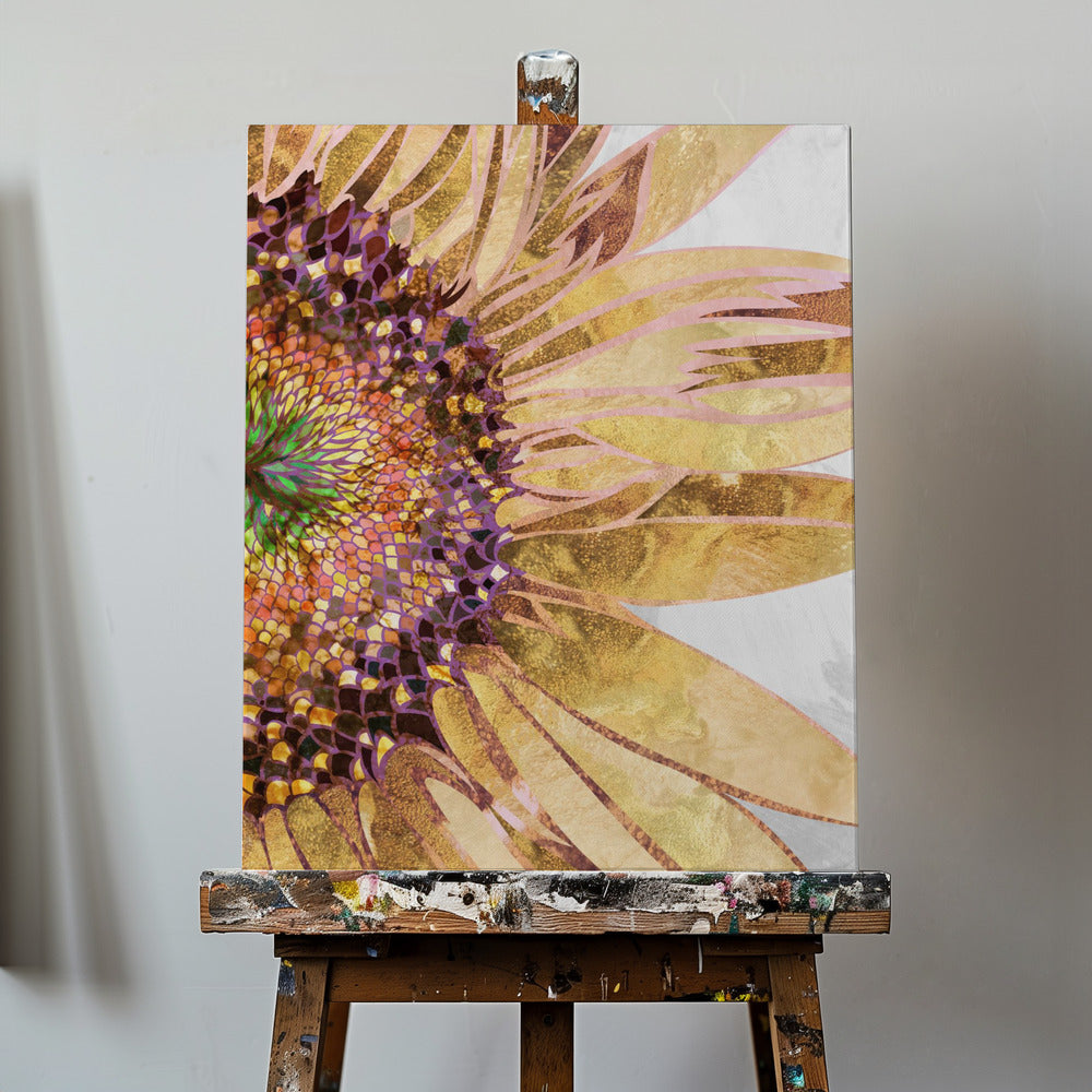 Golden sunflower | Canvas
