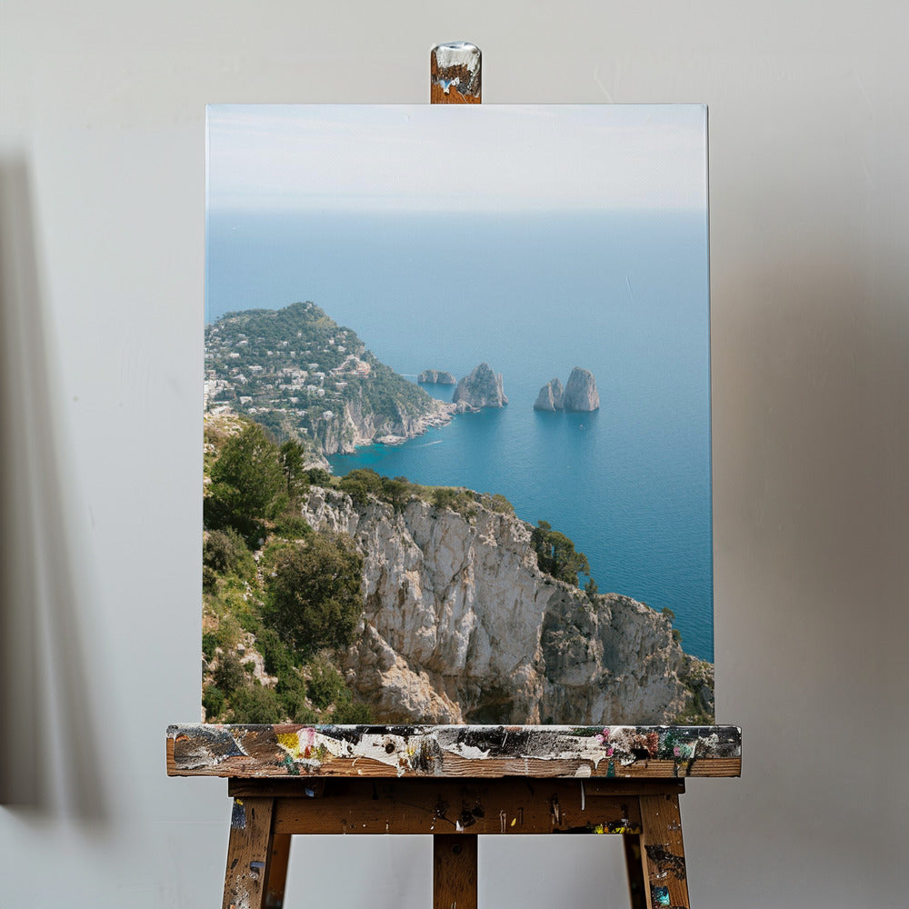 Küste von Capri, Italien | Leinwand