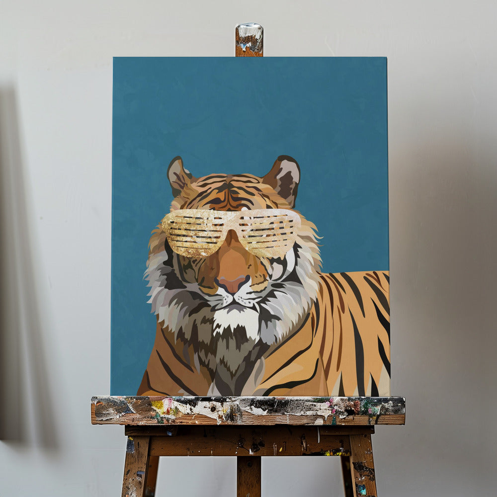 Hip-Hop-Tiger | Leinwand-Bilder