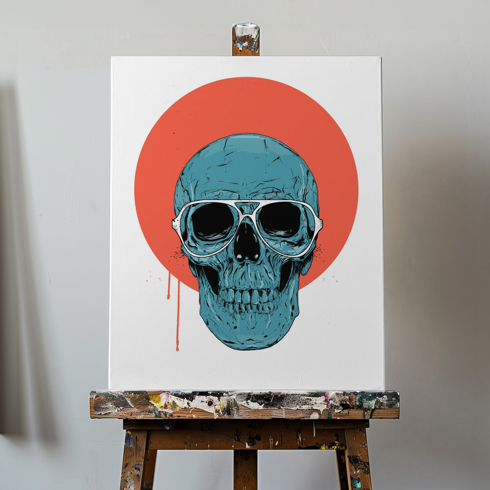 Blue Skull II | Canvas