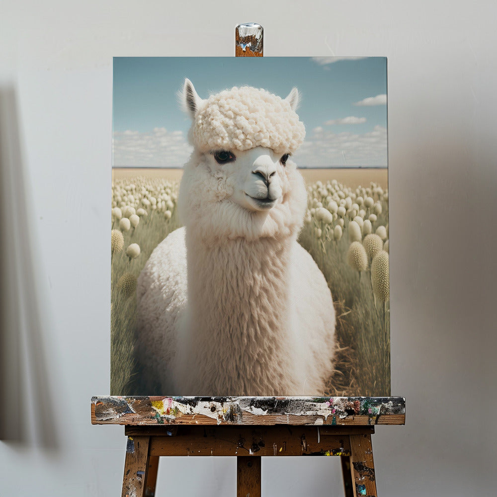 Llama in Bloom | Canvas