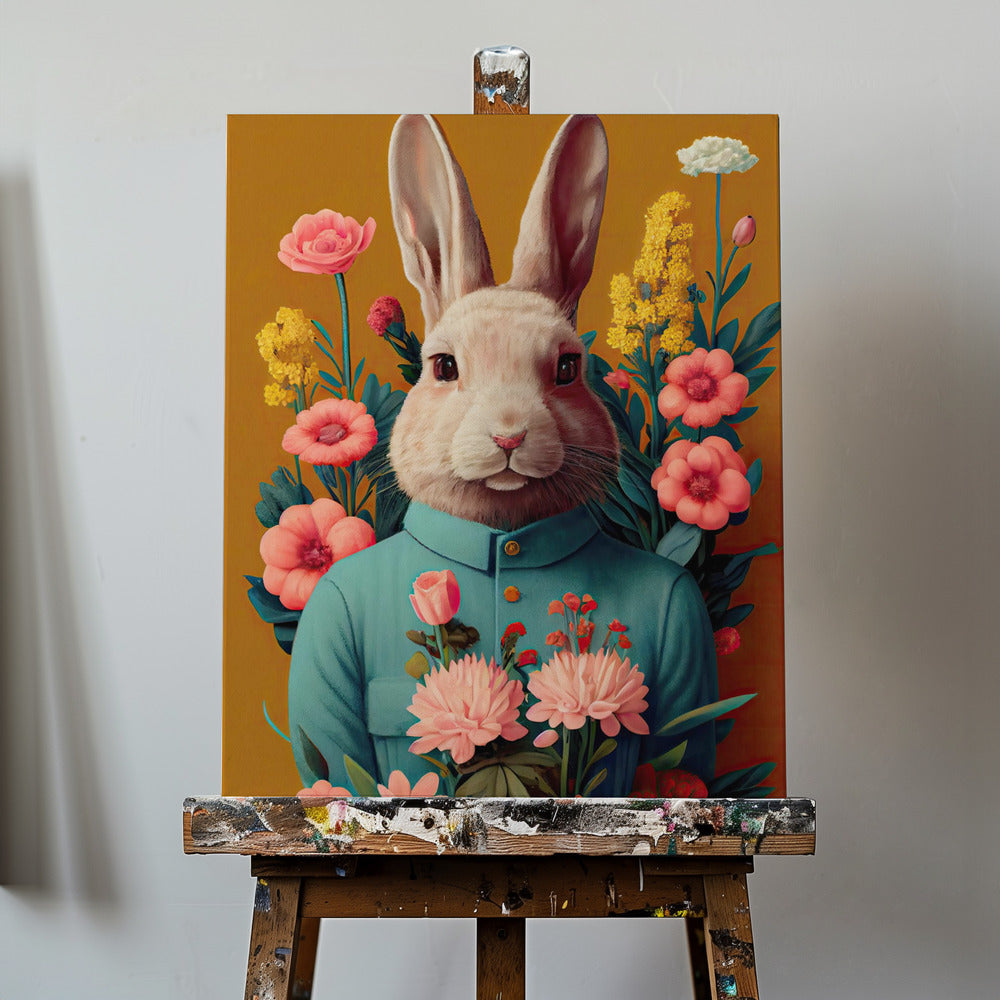 Bunny in Bloom | Canvas