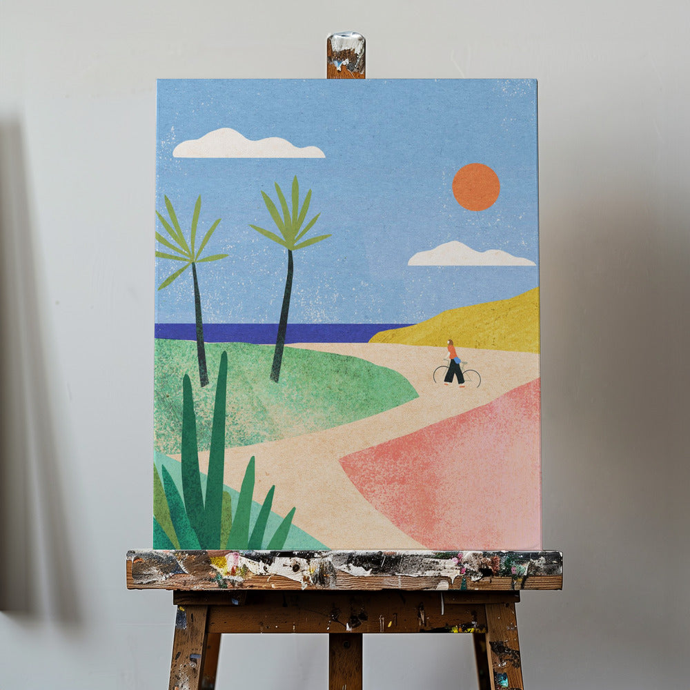 Strandmädchen | Leinwand-Bilder